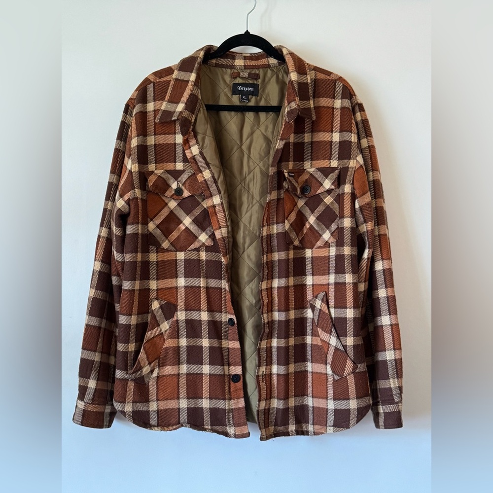 Brixton Jacket with Quilted Design and Raised Collar XL